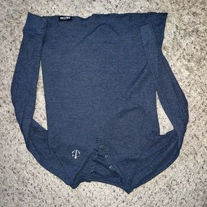 Flag nor fail navy Henley (unisex)